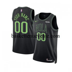 Maillot Basket New Orleans Pelicans Personnalisé Nike 2023-2024 City Edition Noir Swingman - Homme